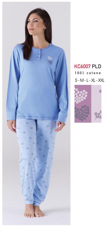 KAREKC6007 PLD- kc6007 pld pigiama donna m/l cotone - Fratelli Parenti